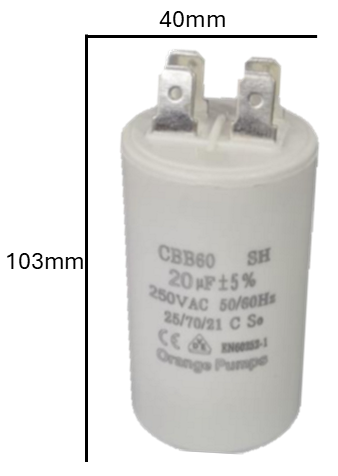 Condensador CBB 60 MFD 220-250V | Capacitor de Arranque