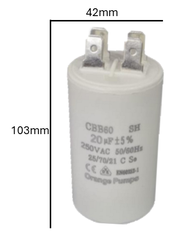 Condensador CBB 75 MFD 220-250V | Capacitor de Arranque