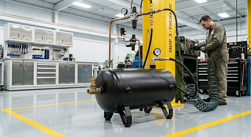 Tanque Vertical Industrial (AL-A150V200R0) | Tanque Neumatico