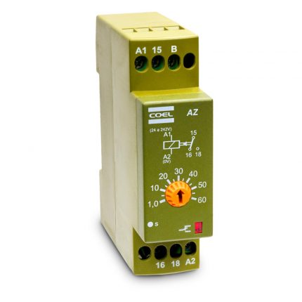 Temporizador de Retardo a la Desenergización Coel AZ-WEM-P 24-240 Vca/Vcd