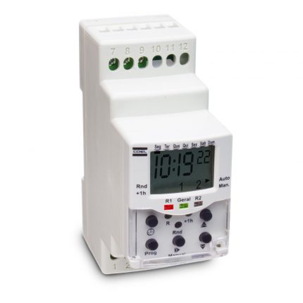 Programador de Horario BWT-40HRS-REC 100-240 Vca Salida SPDT 16 A