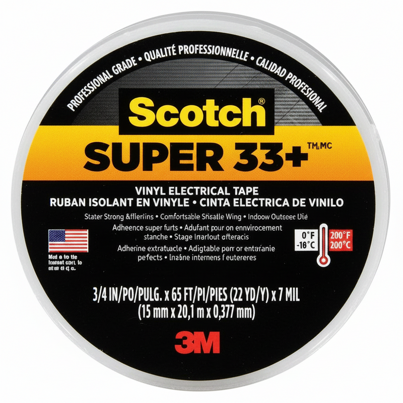 Cinta Vulkanizable CVULK, 3/4" (Tipo Scotch 33 – Autofusionante de Hule)