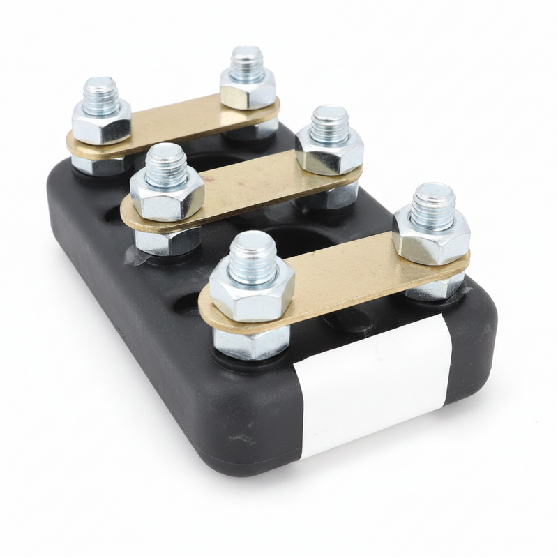 Bornera de Conexión Eléctrica BORA4, 51 x 41 mm (Material Termoplástico y Latón)