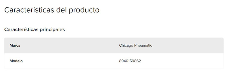 8940159862 Throttle Spring Chicago Pneumatic | Resorte de Acelerador (8940159862)