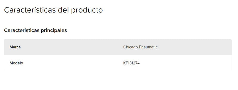 KF131274 Aspas para Pistola Neumatica CP 734H Chicago Pneumatic | Kit de Paletas de Motor para Restauracion de RPM y Torque