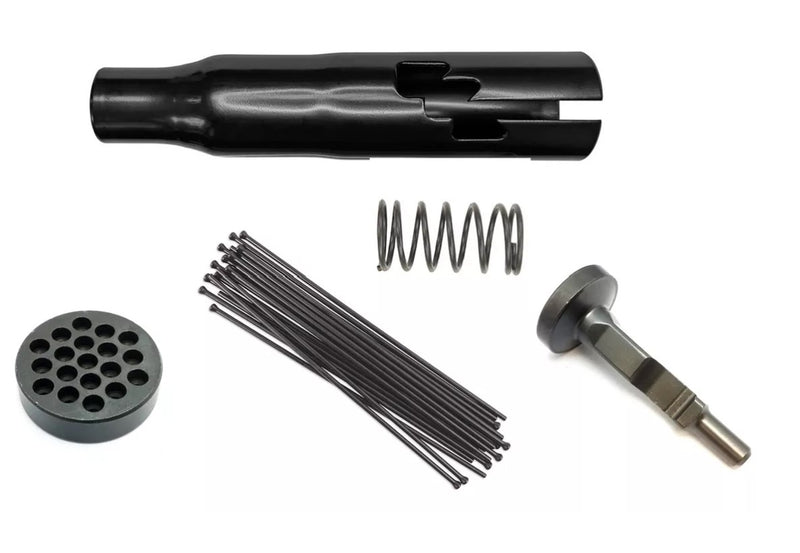 Kit Completo para Escareador Neumatico | Juego de Agujas, Martillo de Golpe, Caratula y Asiento Guia de Alta Resistencia