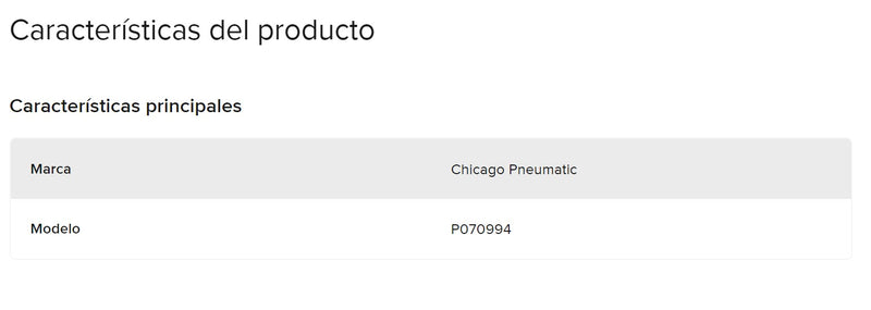 P 070994 Candado Retenedor Chicago Pneumatic (Lock Spring Retainer) | Refacción de Seguridad para Herramientas Neumáticas de Impacto