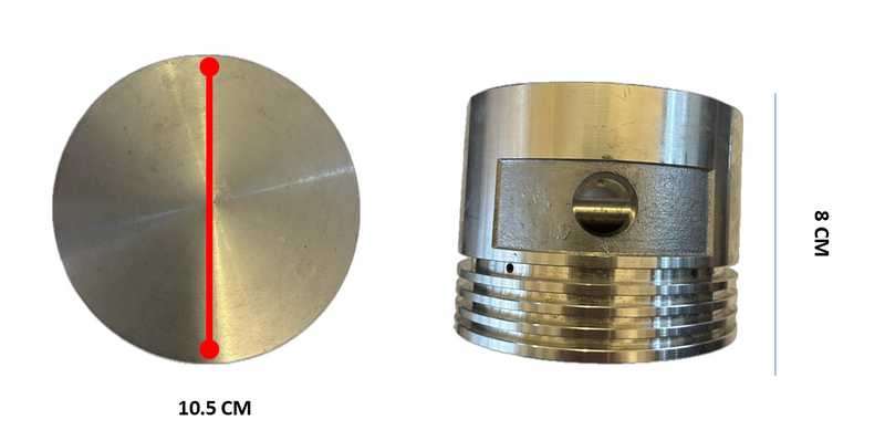 Piston para Compresor 105mm 5HP–10HP | Cabezal 2475 / IT21 Baja Presion (32247630)