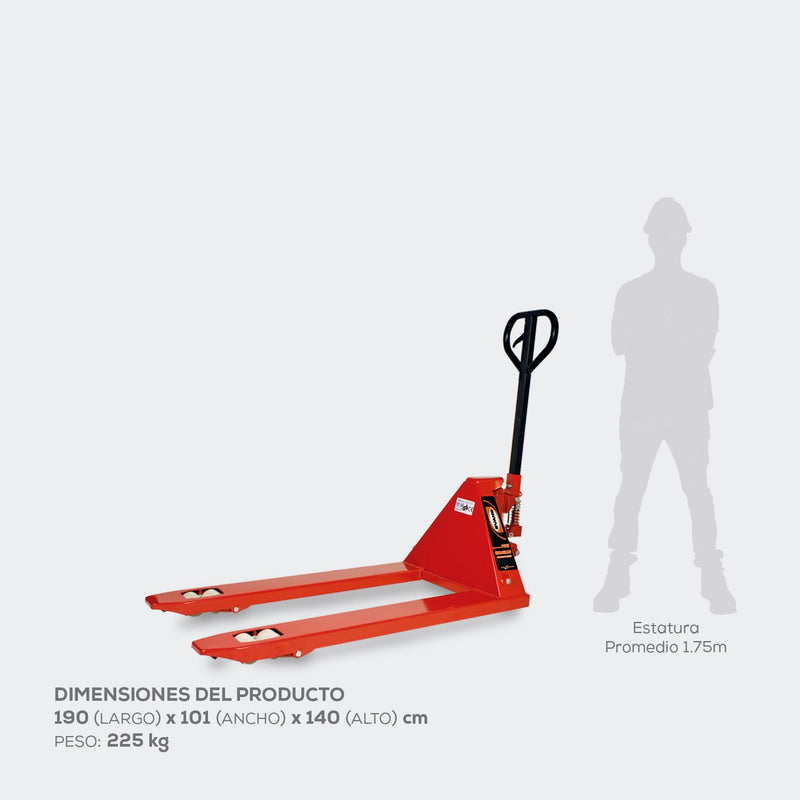 Patín Hidráulico 3 Toneladas - Alta Capacidad y Durabilidad para Cargas Pesadas