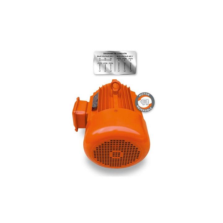 Motor Eléctrico EVANS 7.5 HP 4 Polos Reversible   Trifásico 220 / 440V