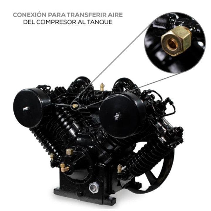 Cabezal de piston 10 HP para compresor Lubricado