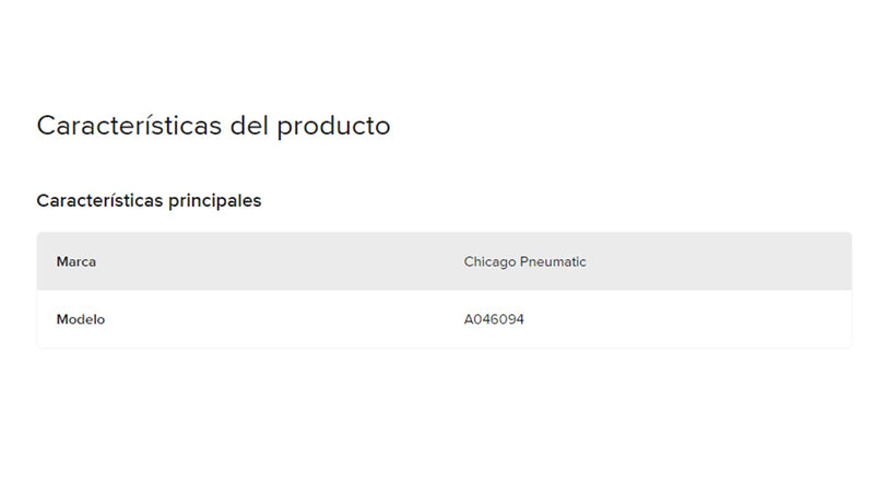 A 046095 Repuesto Resorte Chicago Pneumatic Quick Change | Retenedor de Cambio Rápido