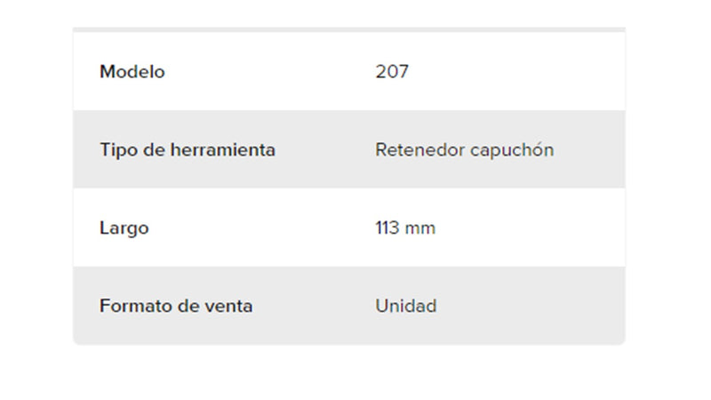 Retenedor de Cincel para Rivet Booster 207 | Capuchón de Seguridad