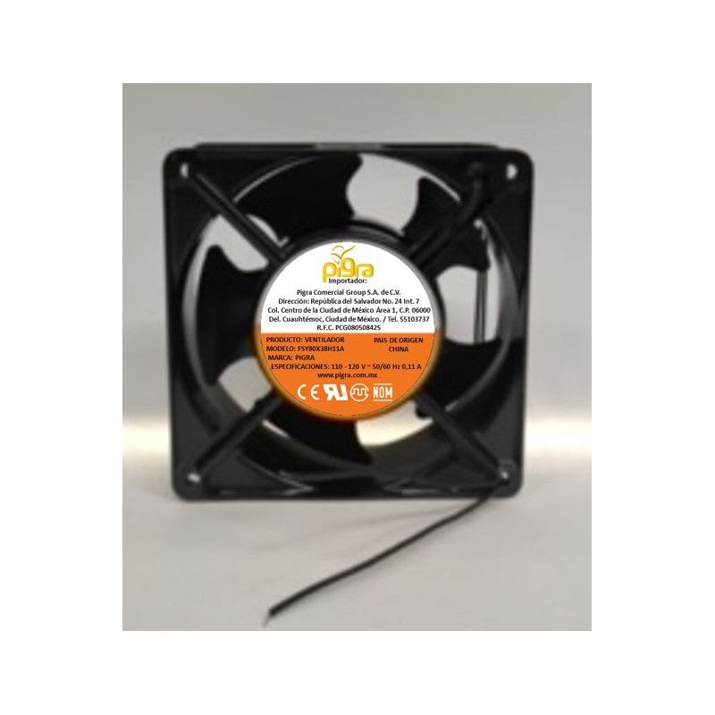 Ventilador Axial FSY80X38H11A de 110-120 V 0.11 A 80x80x38 mm