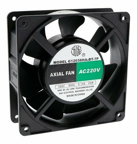 Ventilador Axial G12038HA2BT-7P de 220 Vca 7 Aspas 120x120x38 mm