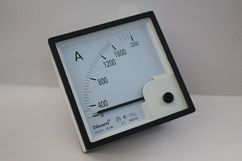 Amperímetro Analógico Dixsen DE-96 30 a 1600 A CA 9.6 x 9.6 cm