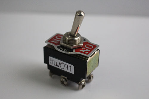 Switch Toggle Carling SW071 250 Vca 20 A 6 Pines ON-OFF-ON