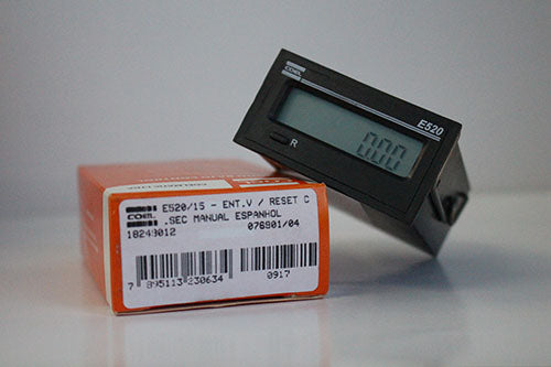 Totalizador de Pulsos Coel E520/15 12 a 220 VCA LCD 8 Dígitos