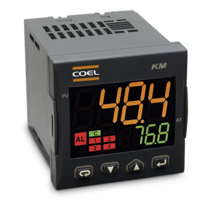 Controlador de Temperatura Coel KM1-HCRRRD-E-P 100 a 240 Vca con E/S Configurable