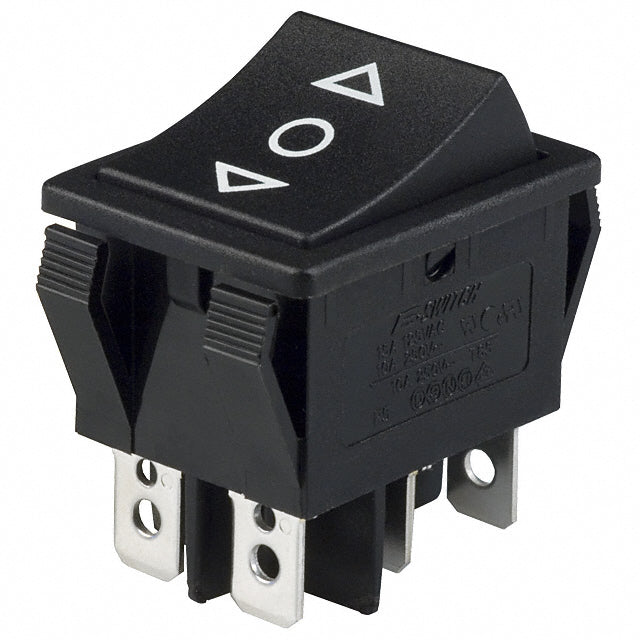 Switch Rocker R5DBLKBLKHF0 DPDT 15 A 125 V CA