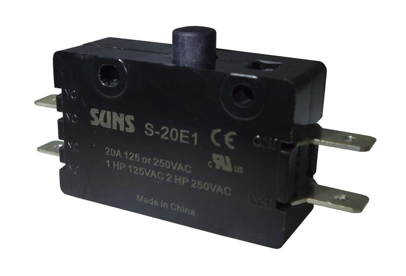 Microswitch de Acción Rápida S-20E Émbolo de Pasador 25 A DPDT