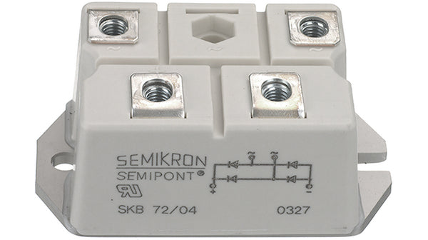 Puente Rectificador Monofásico Semikron SKB 72/12 1.2 kV 70 A