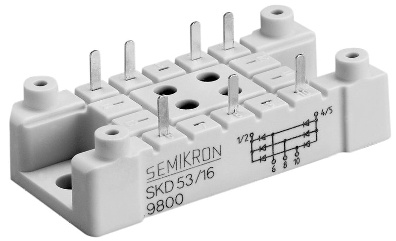 Puente Rectificador Trifásico Semikron SKD 33/16 1.6 kV 33 A