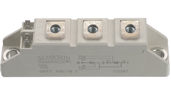 Módulo de Tiristores Semikron SKKT 132/14E 1.4 kV 130 A