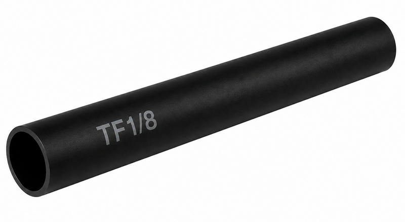 Tubo Termocontráctil (Termofit) de Pared Delgada: 1/8" (Negro)