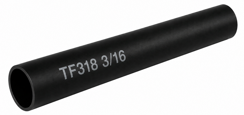 Tubo Termocontráctil (Termofit) de Pared Delgada: 3/16" (Negro)