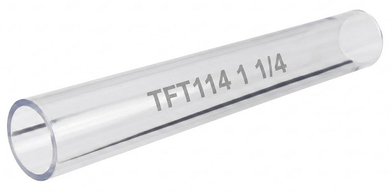 Tubo Termocontráctil (Termofit) de Pared Delgada: 1 1/4" (Transparente)