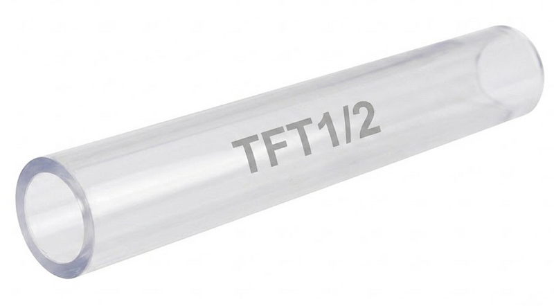 Tubo Termocontráctil (Termofit) de Pared Delgada: 1/2" (Transparente)