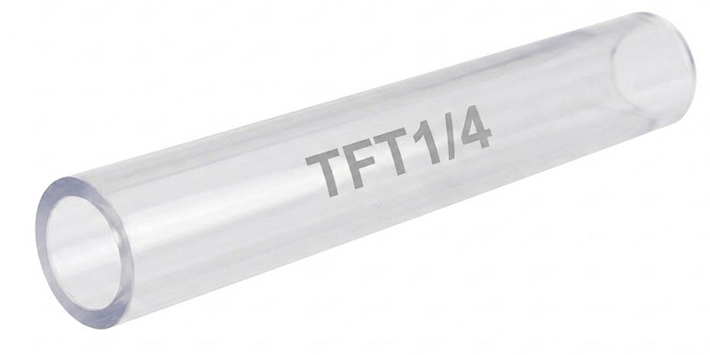 Tubo Termocontráctil (Termofit) de Pared Delgada: 1/4" (Transparente)