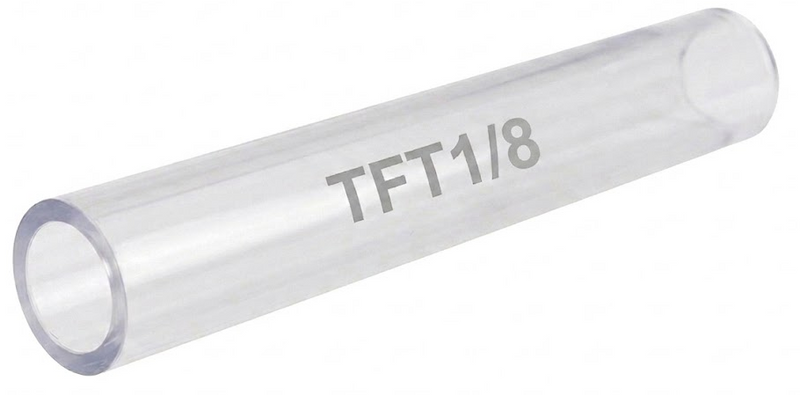 Tubo Termocontráctil (Termofit) de Pared Delgada: 1/8" (Transparente)