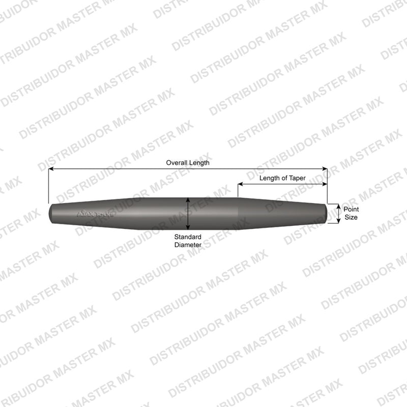 Ajax Tools 615 — Pasador de Alineación Tipo Barril 15/16", 6"