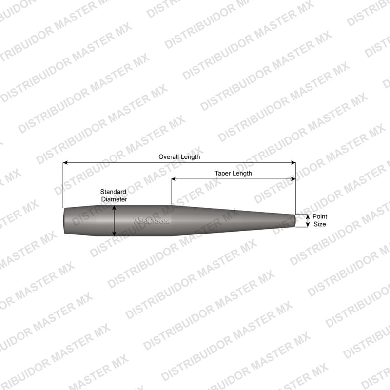 Ajax Tools 624 — Pasador de Alineación Extremo Sencillo 13/16", 8"