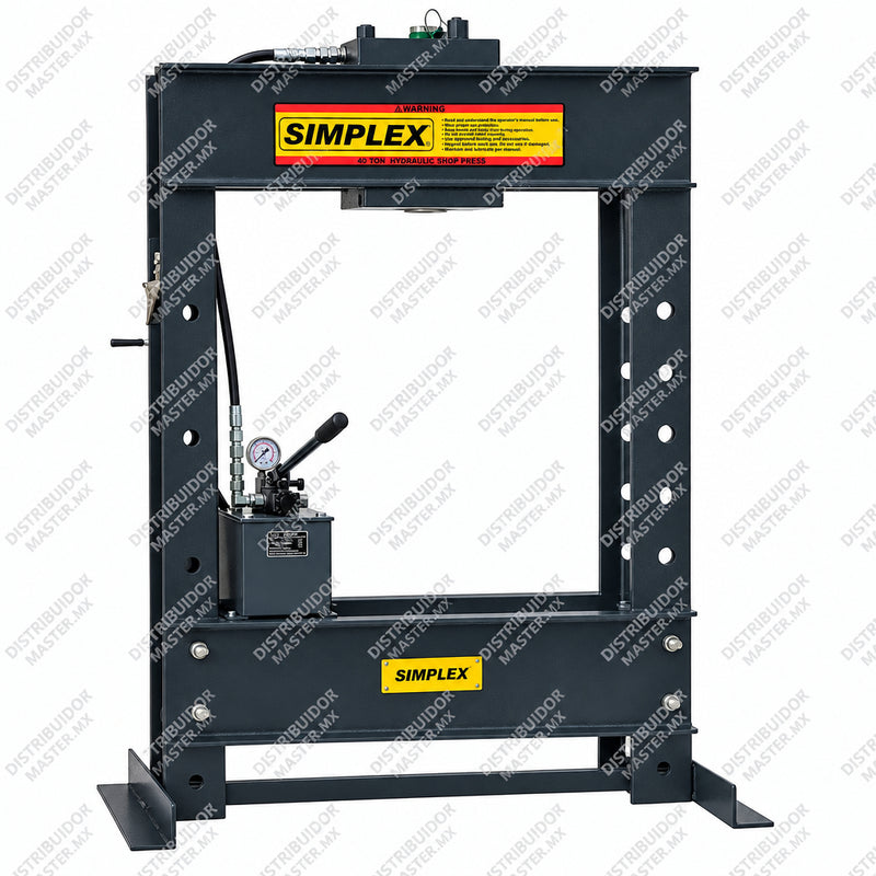 Prensa hidráulica con bomba eléctrica Simplex IED15012