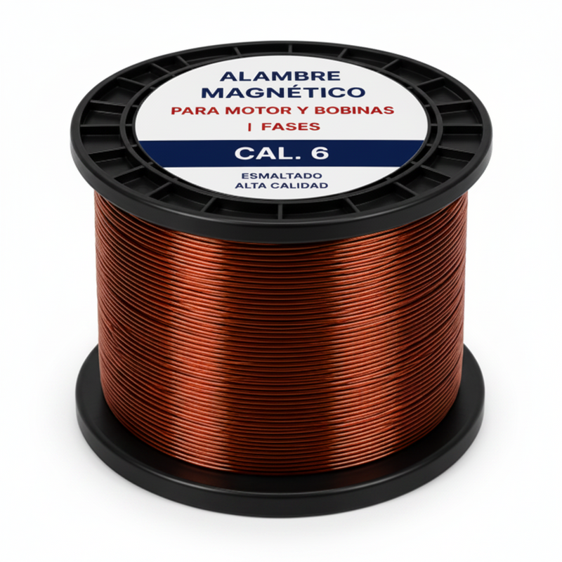 alambre magnético para motor y bobinas | fases cal. 6