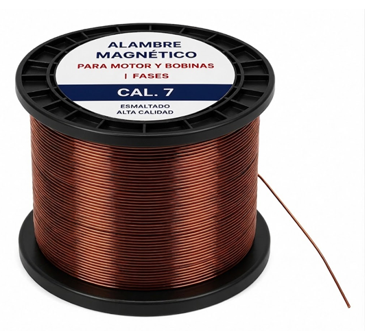 alambre magnético para motor y bobinas | fases cal. 7