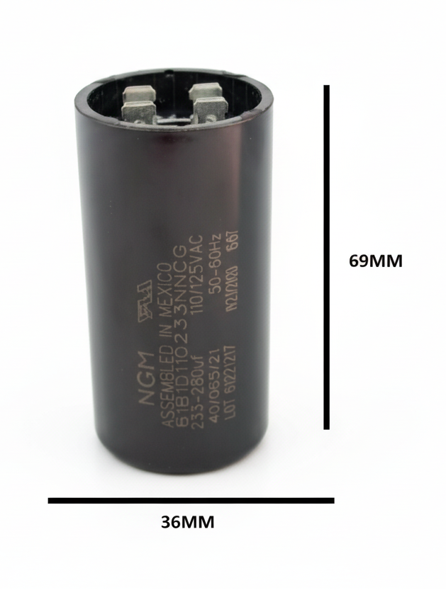 Capacitor NGM 189-227 MFD 110V-127V | Condensador de Arranque