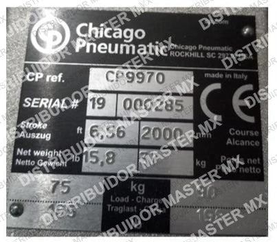 Balancer de 75 a 90kg 2.0 mts, Chicago Pneumatic CP 9970