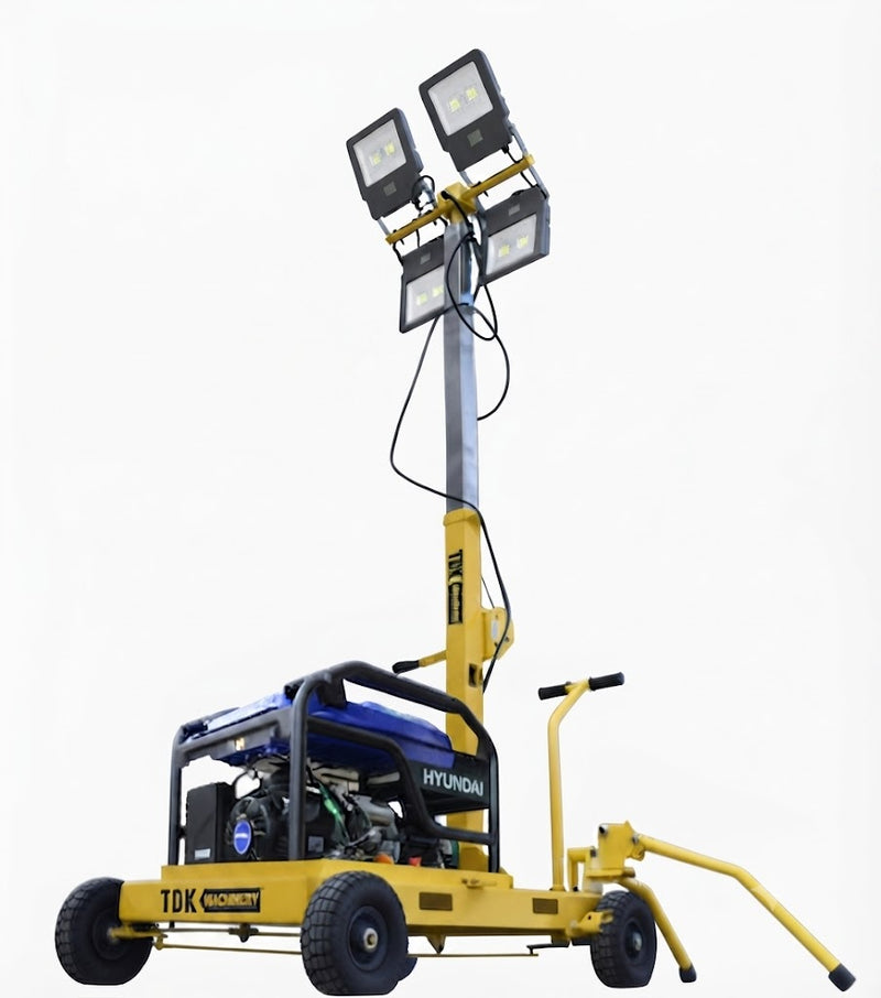 Torre de luz altura max 4.2 mts lamparas led 4x100 w tdktl6000
