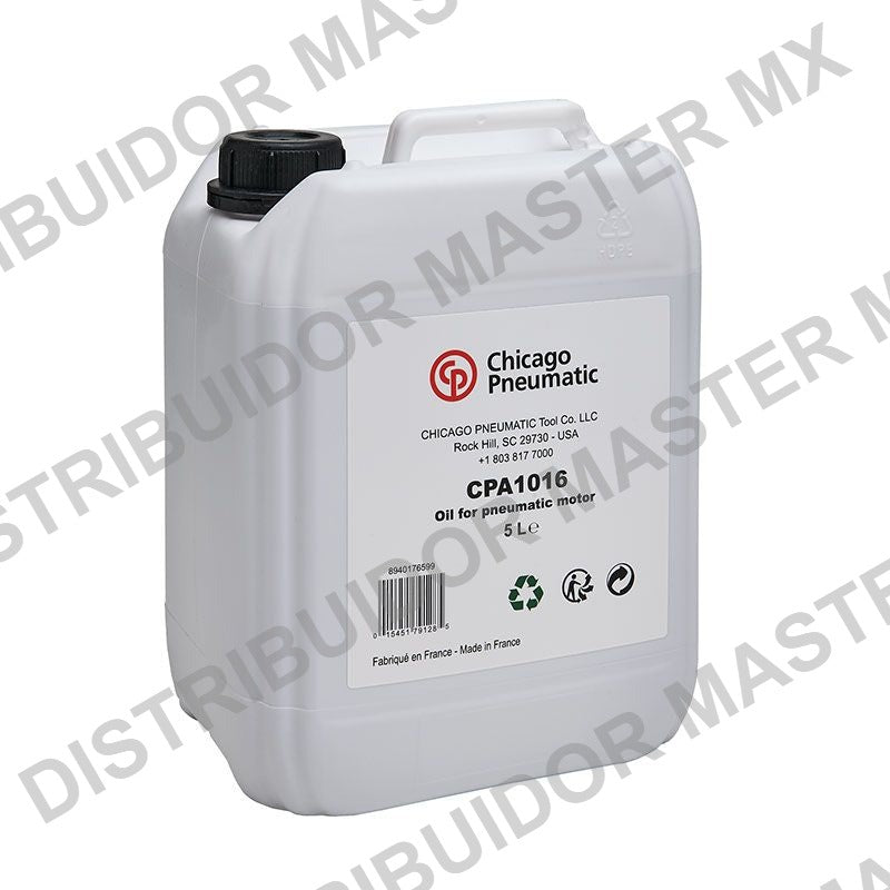 Aceite para Herramienta Neumatica Chicago Pneumatic CPA1016 5 Litros - Lubricante de Aire Industrial