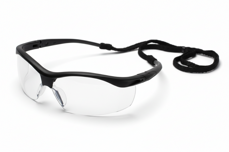 Lente Némesis | Mica Clara | Armazón Negro | Diseño Deportivo y Ergonómico