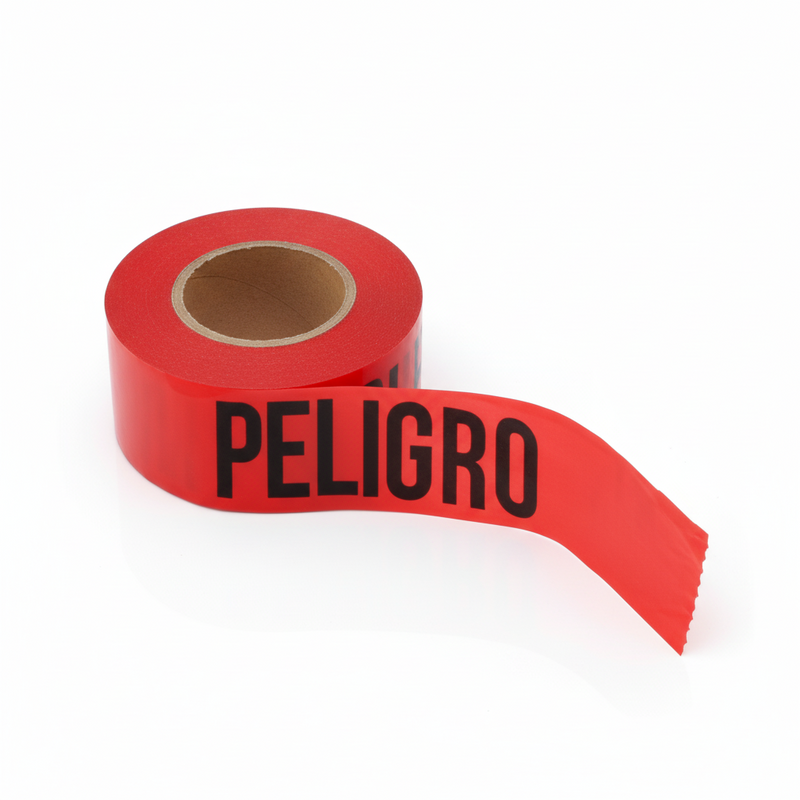 Cinta Delimitadora de Seguridad | Leyenda "PELIGRO" | Alta Visibilidad