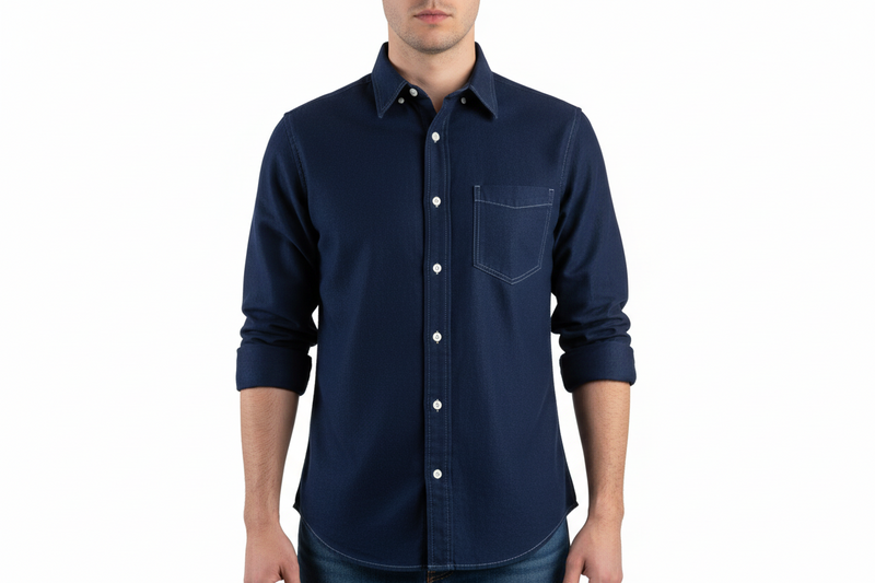 Camisa Industrial de 8 Oz | Con Bolsas de Cargo Sin Reflejante