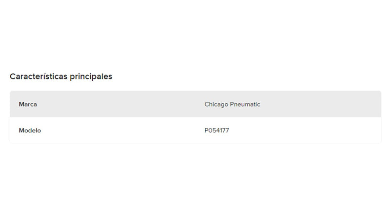 Stylus Tip / Punta de Tungsteno P054177 Chicago Pneumatic | Repuesto de Alta Dureza para Lápiz Neumático CP 9361