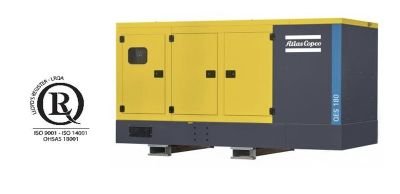 Generador de Emergencia Diésel 260 kVA | Planta de Luz Atlas Copco QES 260 | Arranque Automático | 220V 60Hz Insonorizada Cummins