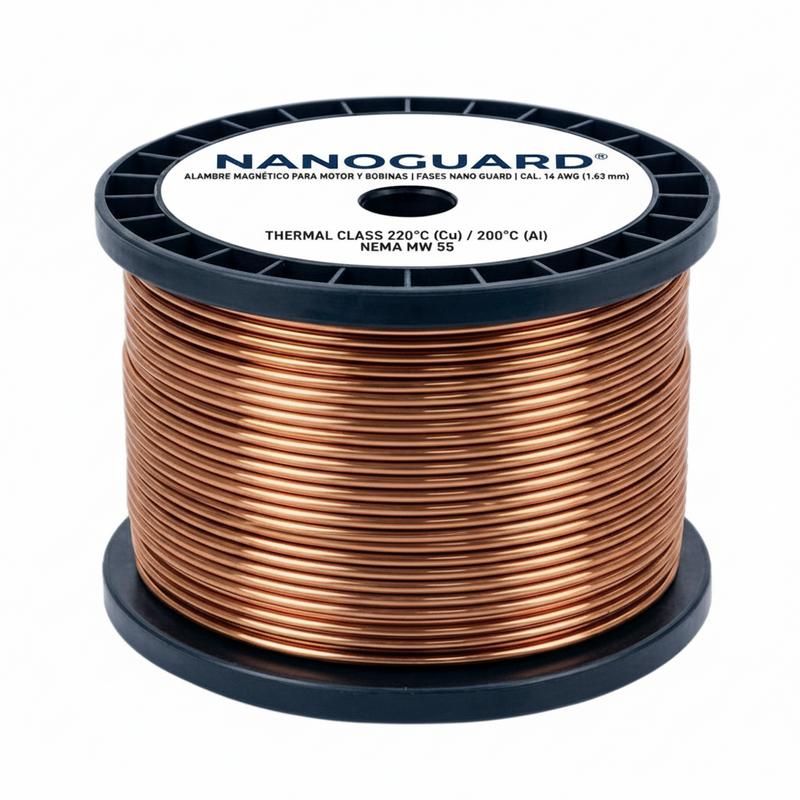 alambre magnético para motor y bobinas | fases nano guard cal.15