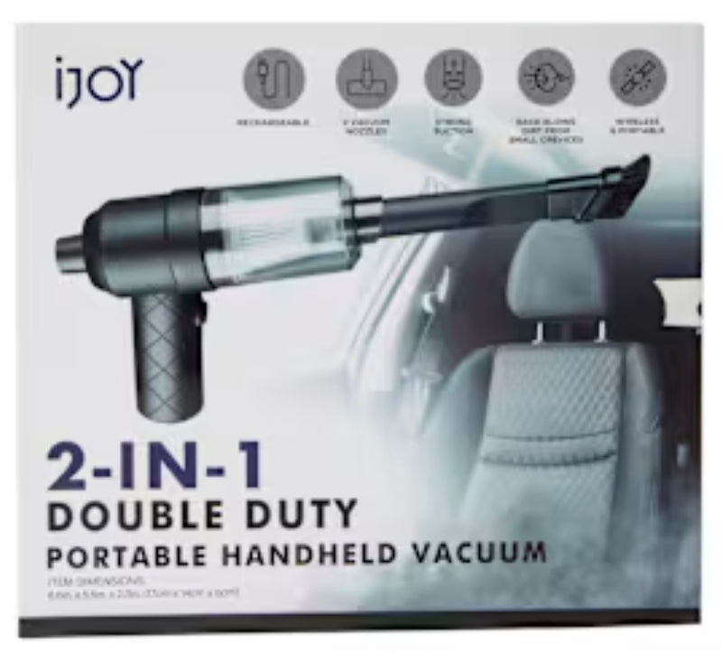 Aspiradora portatil de mano iJoy 2 en 1 de doble función